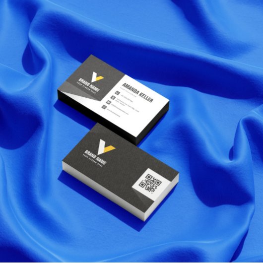 Modern zwart-wit visitekaartje