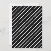 Modern Zwart & Wit Volwassen Verjaardagsfeestje So Kaart (Achterkant)