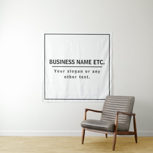 Modern zwart-wit wandkleed (In situ)