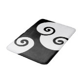 Modern zwart-witpatroon badmat (Gekanteld)