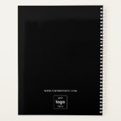 Modern Zwart Zakelijk Logo 2024 Planner (Achterkant)