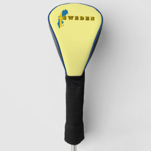 Modern zweden zweeds Art Letter kaart Vlag Souveni Golfheadcover