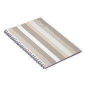 Moderna Linear | Alabaster & Bone Custom Notitieboek (Rechterzijde)