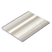 Moderna Linear | Alabaster & Bone Custom Notitieboek (Linkerzijde)