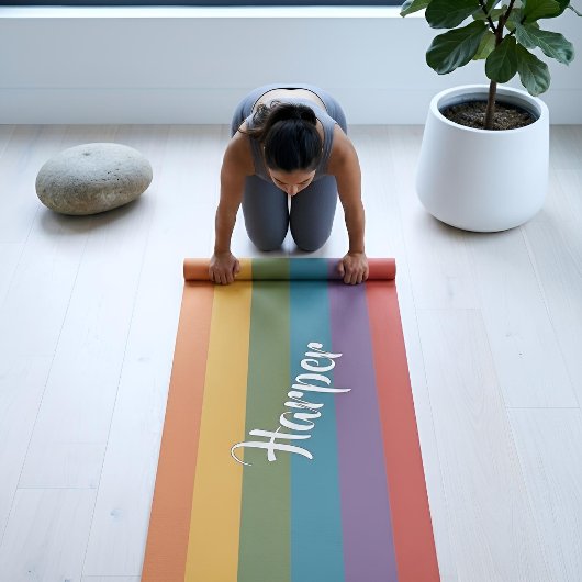 Moderna Linear | MCM Rainbow Personalised Yogamat