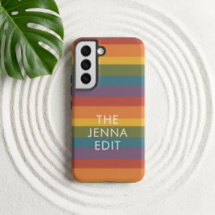 Moderna Linear MCM Regenboog Aangepast Samsung Galaxy Hoesje