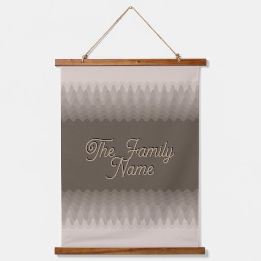 ModernAbstract Ripple Boho Personalized Hangend Wandkleed (Voorkant 2)