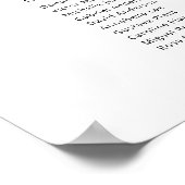 Moderne 10 Tafels Vind Uw Zitplaatskaart Poster (Hoek)