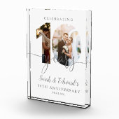 Moderne 10e trouwdag 2  fotoblokken (Rechts)