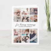 Moderne 12-foto in liefdevolle herinnering gevouwe programma (Voorkant)