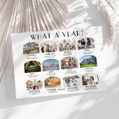 Moderne 12 Photo Quelle année Carte de Noël