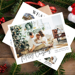 Moderne 12 Photo Quelle année Carte de Noël