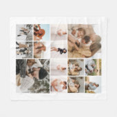 Moderne 14 fotocollage fleece deken (Voorkant (Horizontaal))