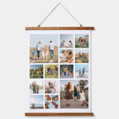 Moderne 14 fotocollage hangend wandkleed (Voorkant)