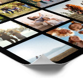 Moderne 14 fotocollage poster (Hoek)