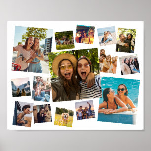 Moderne 15 fotocollage poster