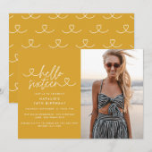 Moderne 16e verjaardag eenvoudig stijlvol elegant  (Voorkant / Achterkant)