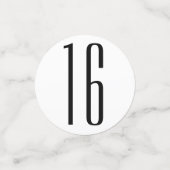 Moderne 16e verjaardagsfeestje Confetti decor (Kleine voorkant)