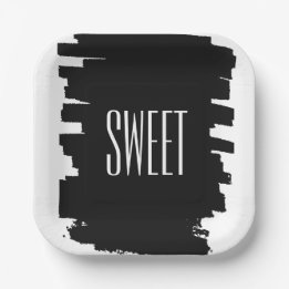 Moderne 16e verjaardagsfeestje papieren borden bordje