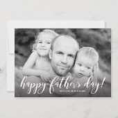 Moderne 1-foto-Vaderdag Kaart (Voorkant)
