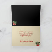 Moderne 2020 Survivor Zwart goud Kerstmis Feestdagen Kaart (Binnen)