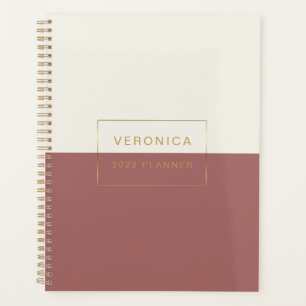 Moderne 2022 Terracotta mensuelle/hebdomadaire