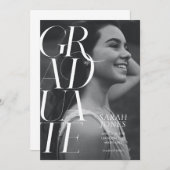 Moderne 2024 College Photo Graduation Faire-part (Devant / Derrière)