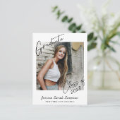 Moderne 2024 PHOTO Graduation Party Invitation Gra (Debout devant)