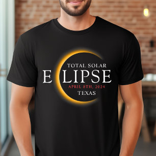 Moderne 2024 Texas Total Solar Eclipse Family Groe T-shirt