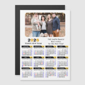 Moderne 2025 Kalender Foto Zwart Goud Magnetisch (Voorkant / Achterkant)