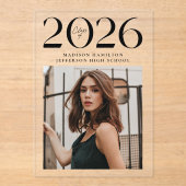 Moderne 2025 Photo Acrylique Graduation Faire-part (Recto)
