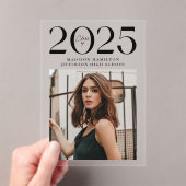 Moderne 2025 Photo Acrylique Graduation Faire-part (In situ (ordinateur de poche))