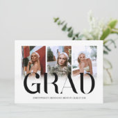 Moderne 2025 Photo Collage Faire-part de graduatio (Debout devant)