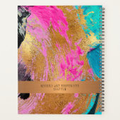 Moderne 2026 monogramme or noir bureau élégant (Dos)