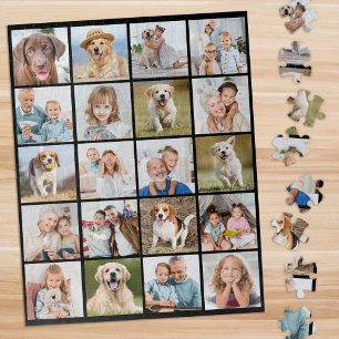 Moderne 20 Fotocollage Gepersonaliseerde 520 stuk Legpuzzel