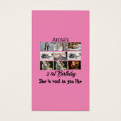 Moderne 21e anniversaire personnalisé 9 Photo Coll (Devant)