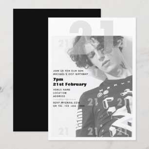 Moderne 21ste verjaardag van de JONGE partij URBAN Kaart