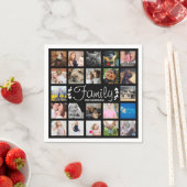 Moderne 22-reeks fotocollage & naam servet (Insitu)