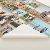 Moderne 23 fotocollage sherpa deken (3/4)