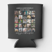 Moderne 25-fotocollage | Memorial Blikjeskoeler (Voorkant)