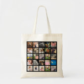 Moderne 25-reeks fotocollage tote bag (Voorkant)