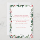 Moderne 2 foto boog vrolijke kerst Kaart (Achterkant)