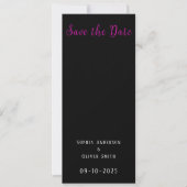 Moderne 2 foto's Zwart Save The Date (Voorkant)