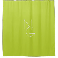 Moderne 2 overlappende Initialen | Lime Green
