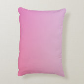 Moderne 2 overlappende Initialen | roze ombre Accent Kussen (Achterkant (Verticaal))