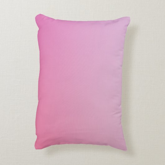 Moderne 2 overlappende Initialen | roze ombre Accent Kussen (Achterkant (Verticaal))