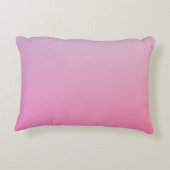 Moderne 2 overlappende Initialen | roze ombre Accent Kussen (Achterkant)