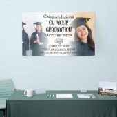 Moderne 2 Photo Collage Afstudeerbanner Spandoek (Beurs)