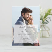 Moderne 2 Photos verticales Faire-part de mariage (Debout devant)