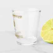 Moderne 30 en Fabulous Gold Gitter op maat Shot Glas (Rechts)
